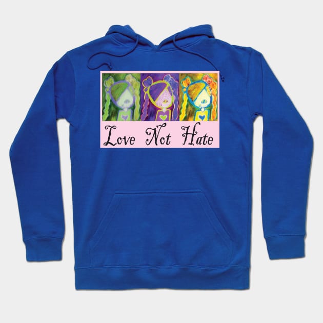 Love not Hate Hoodie by backline